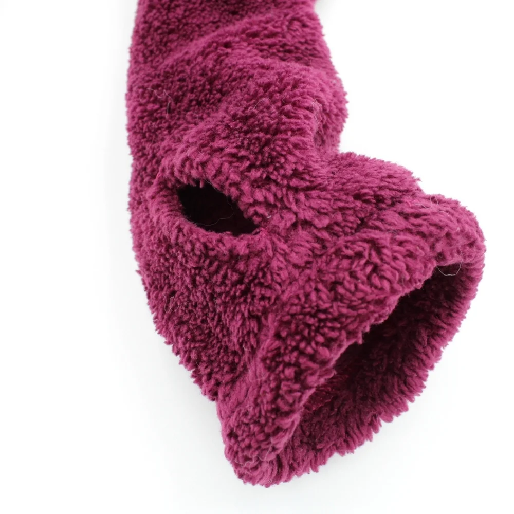 All in Motion Girls XL (14/16) Burgundy Fuzzy Pullover with Pockets & Thumb Hole